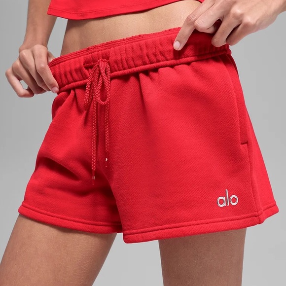 ALO Yoga Pants - Alo Yoga Accolade Short Bright Red XS